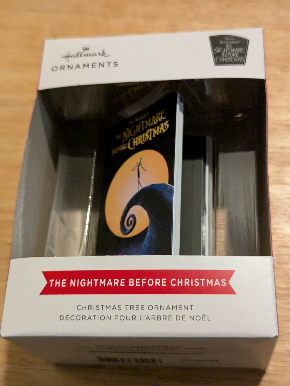 Hallmark The Nightmare Before Christmas Black & Orange Book Ornament